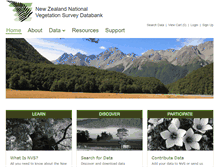 Tablet Screenshot of nvs.landcareresearch.co.nz