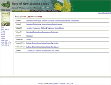 Tablet Screenshot of floraseries.landcareresearch.co.nz