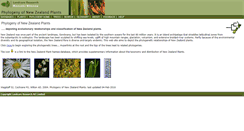 Desktop Screenshot of plantphylogeny.landcareresearch.co.nz