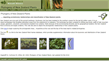 Tablet Screenshot of plantphylogeny.landcareresearch.co.nz