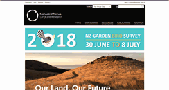 Desktop Screenshot of landcareresearch.co.nz